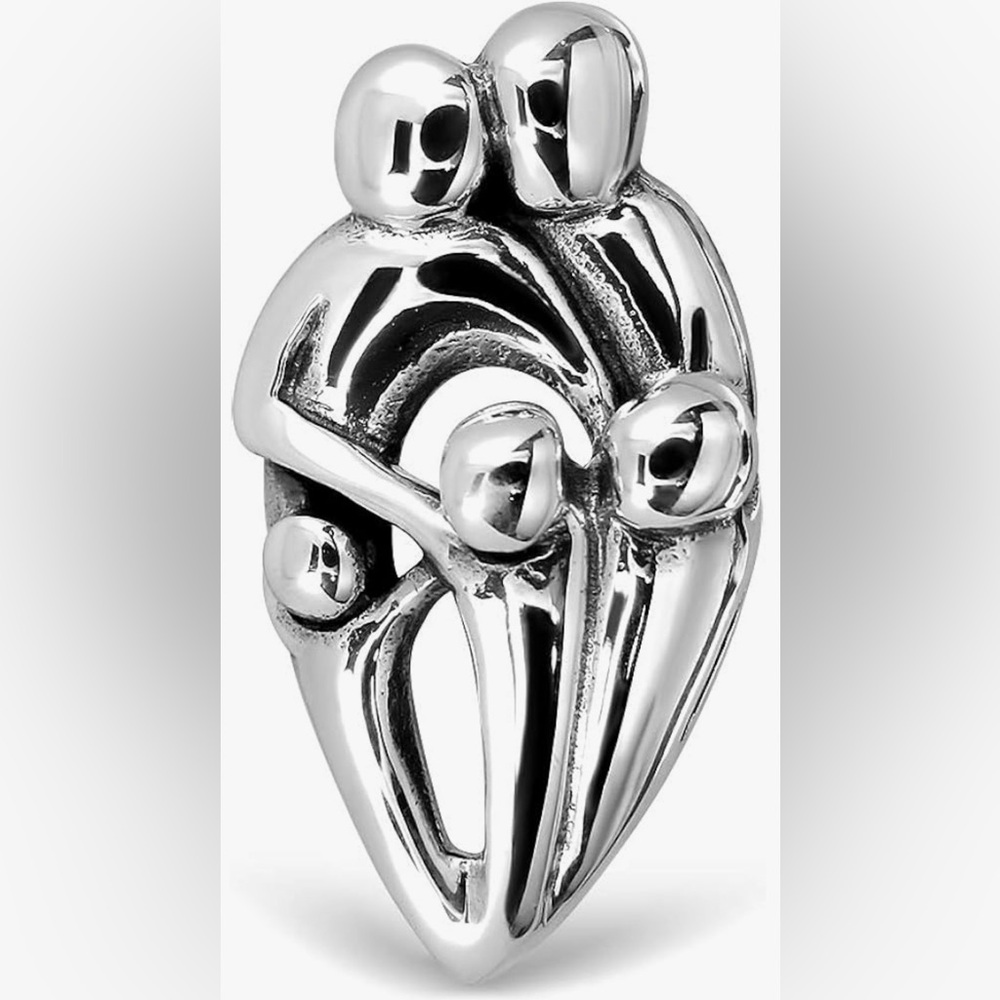 Sterling Silver Family of 5 Pendant